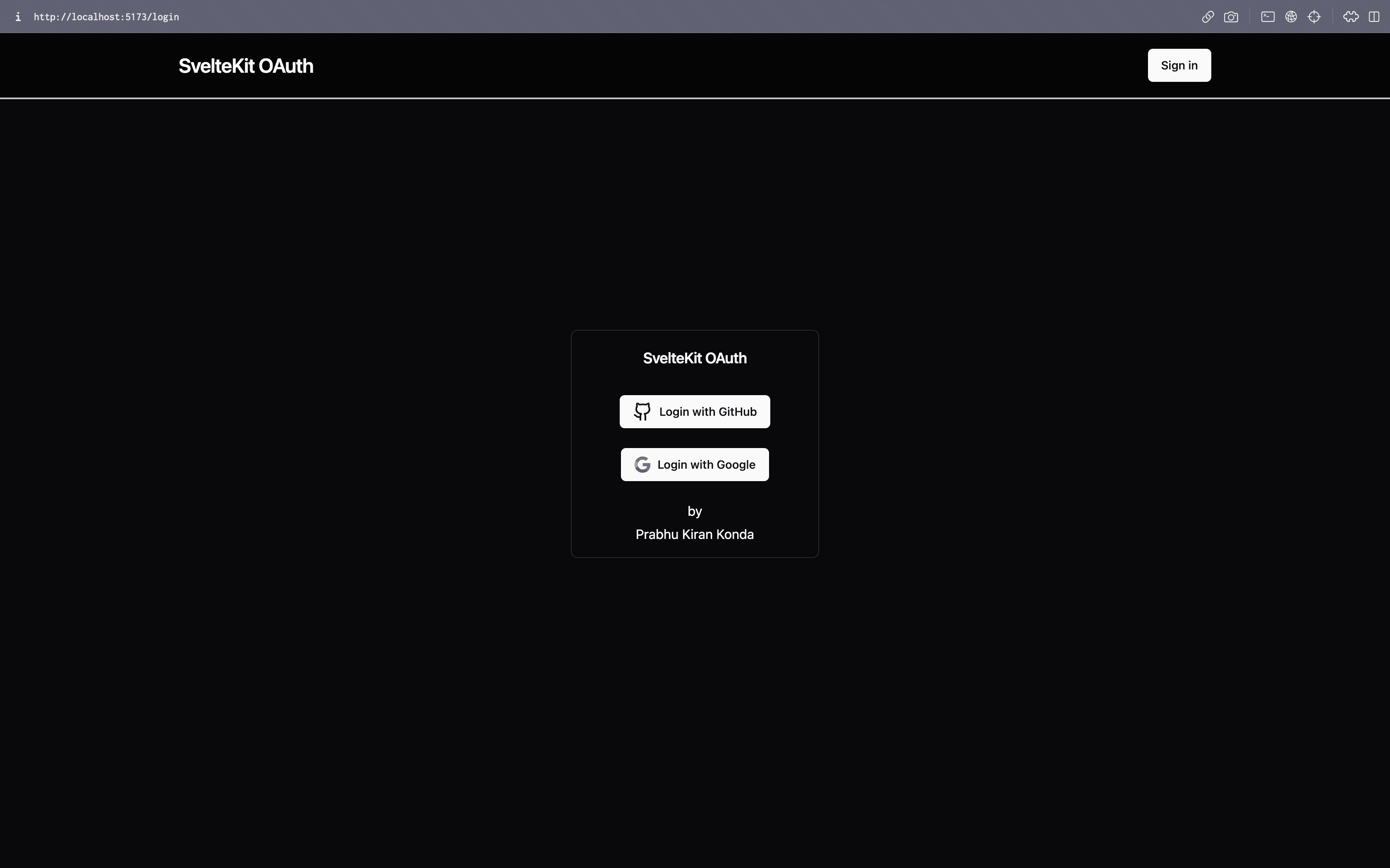 Login Page